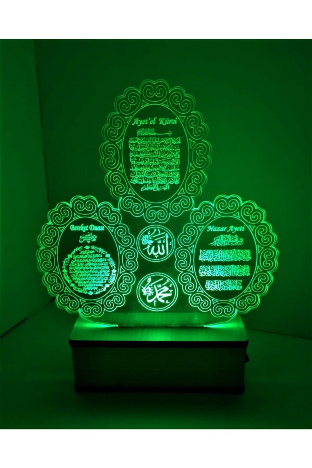 3d Led Gece Lambası Sevgiliye Hediye Masa Lambası Dualı