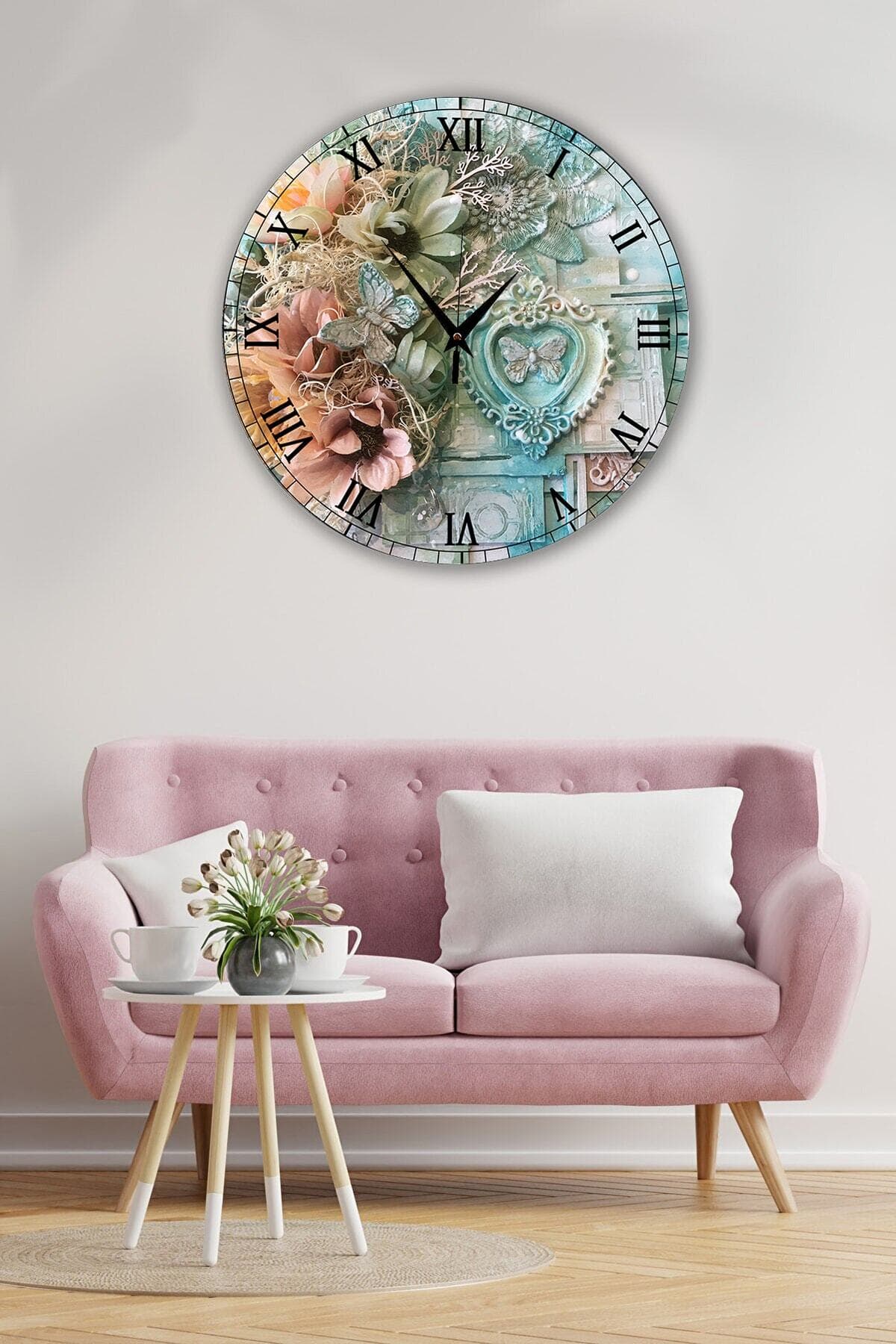 Bilge Retro Tasarımlı Duvar Saati 35x35cm