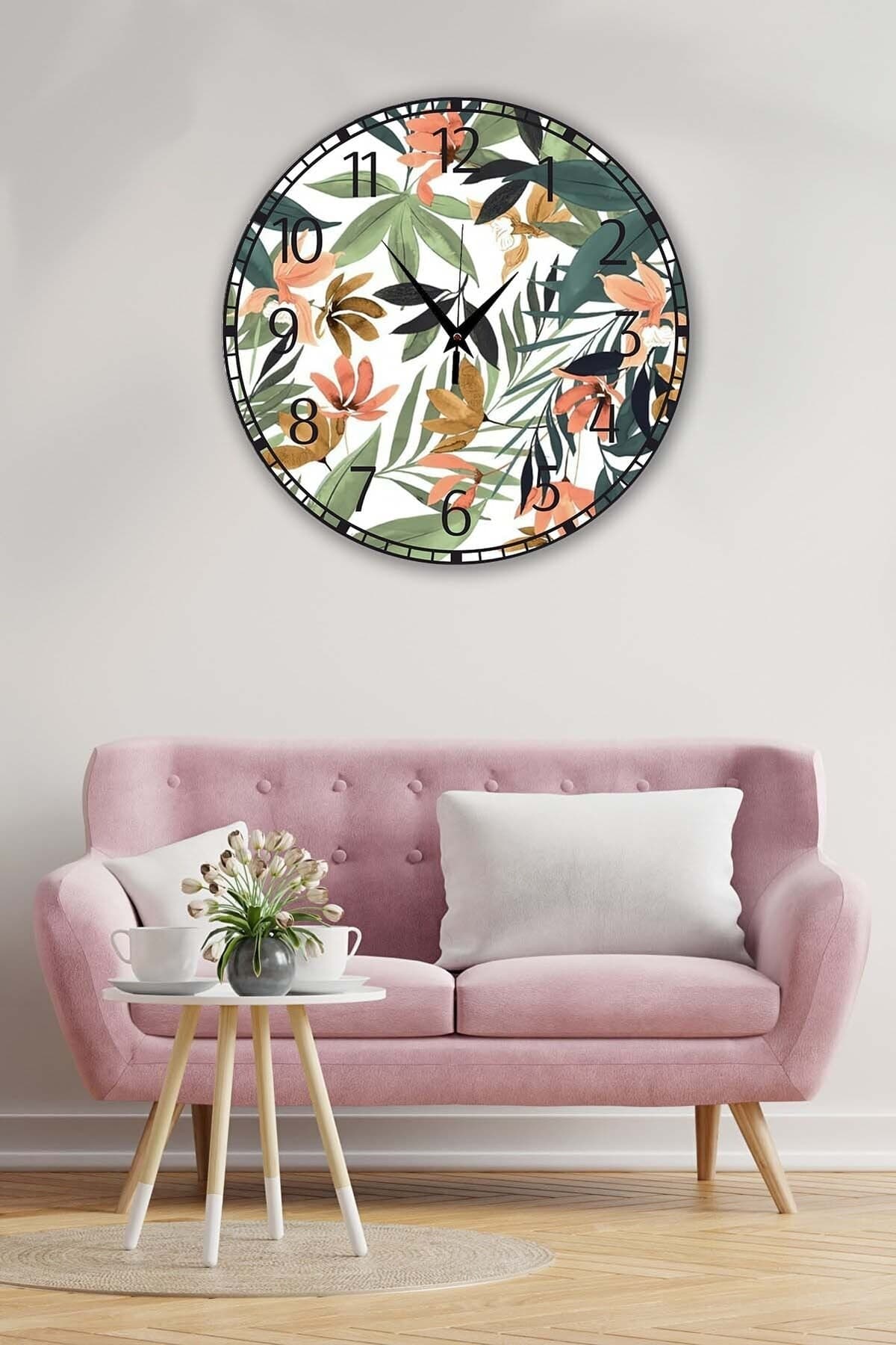 Bilge Retro Tasarımlı Duvar Saati 35 X 35 Cm