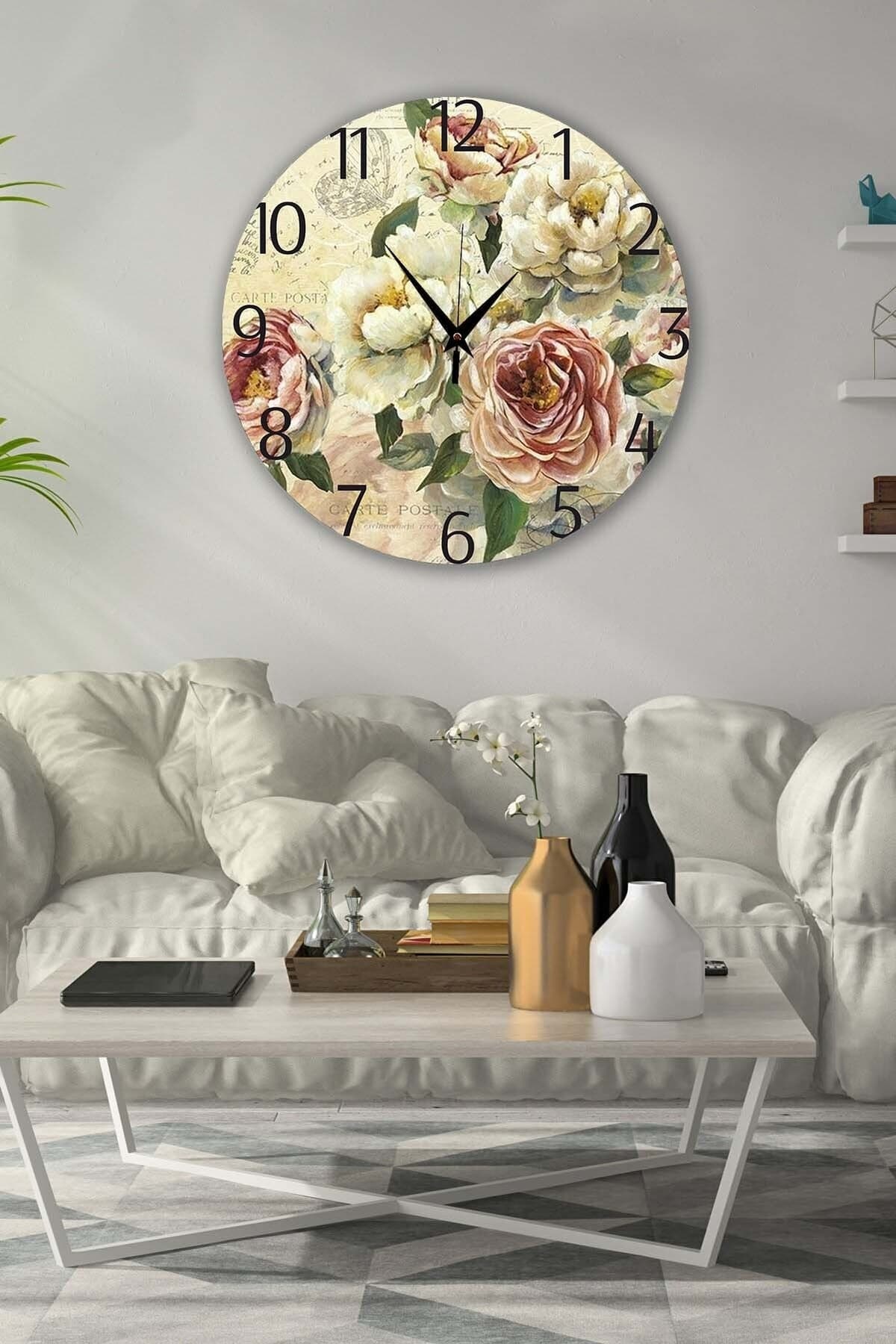 Bilge Retro Tasarımlı Duvar Saati 35 X 35 Cm