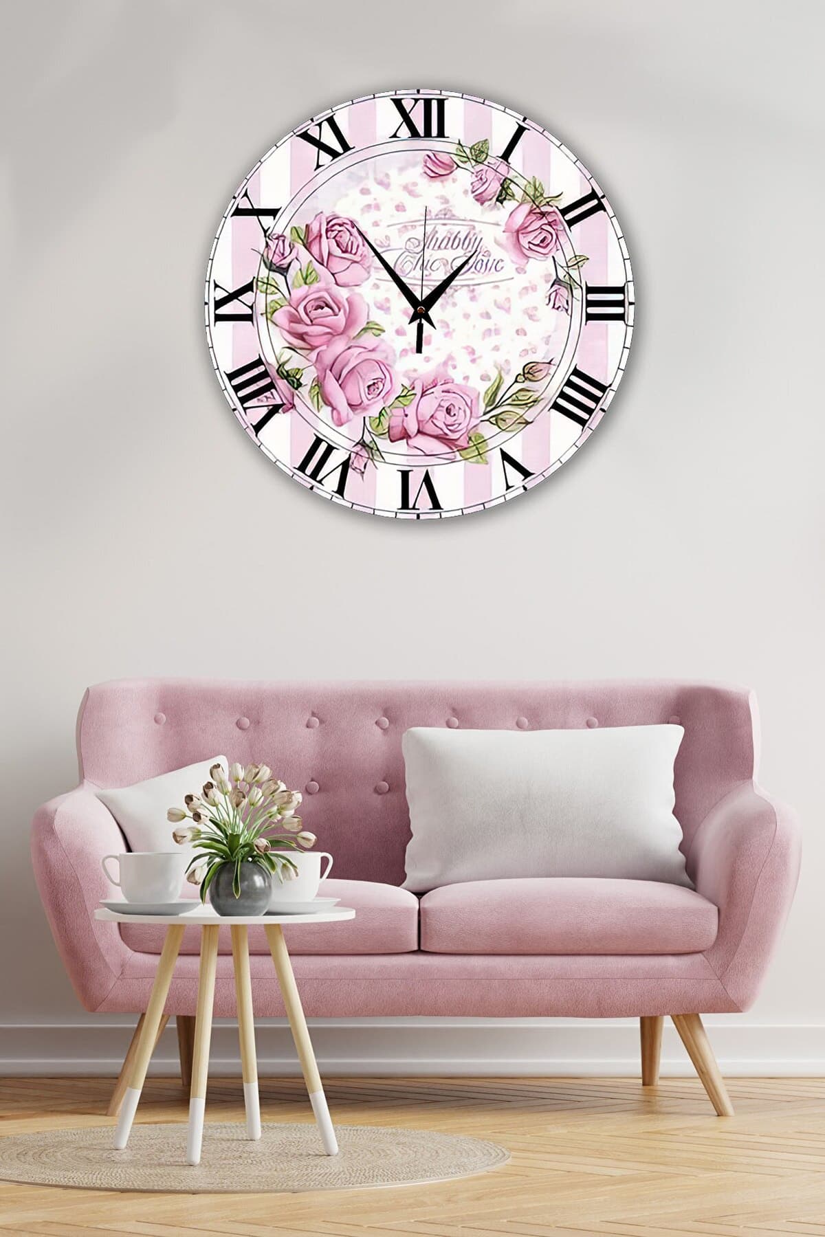 Bilge Retro Tasarımlı Duvar Saati 35 X 35 Cm