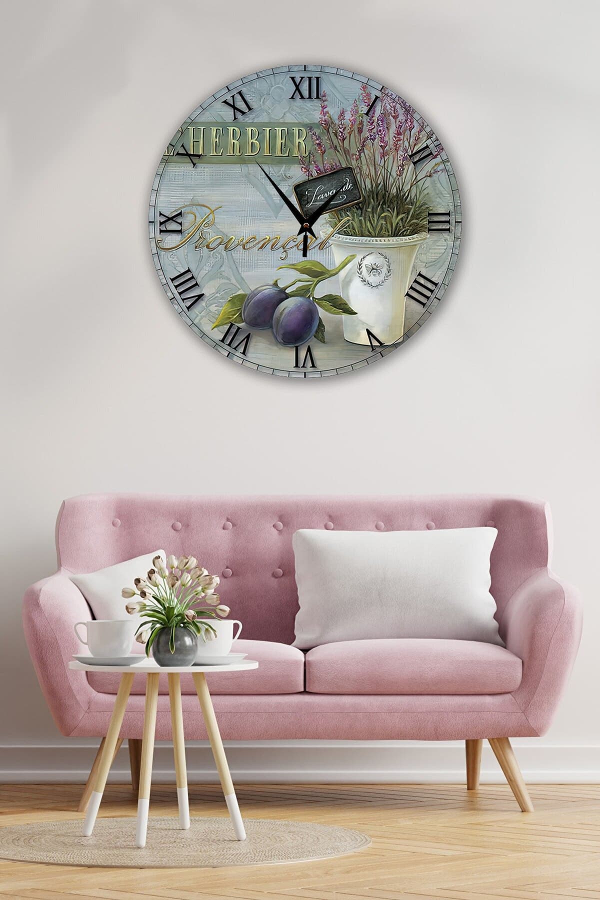 Retro Tasarımlı Duvar Saati 35x35 Cm