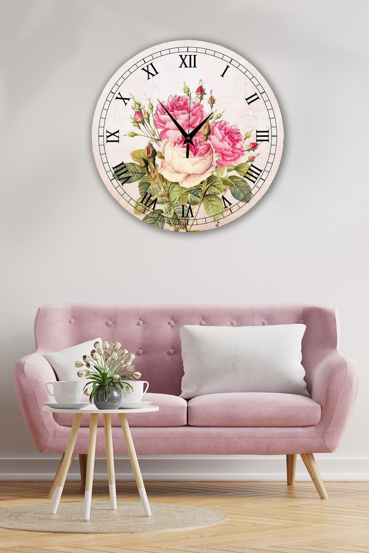 Bilge Retro Tasarımlı Duvar Saati 35 X 35 Cm