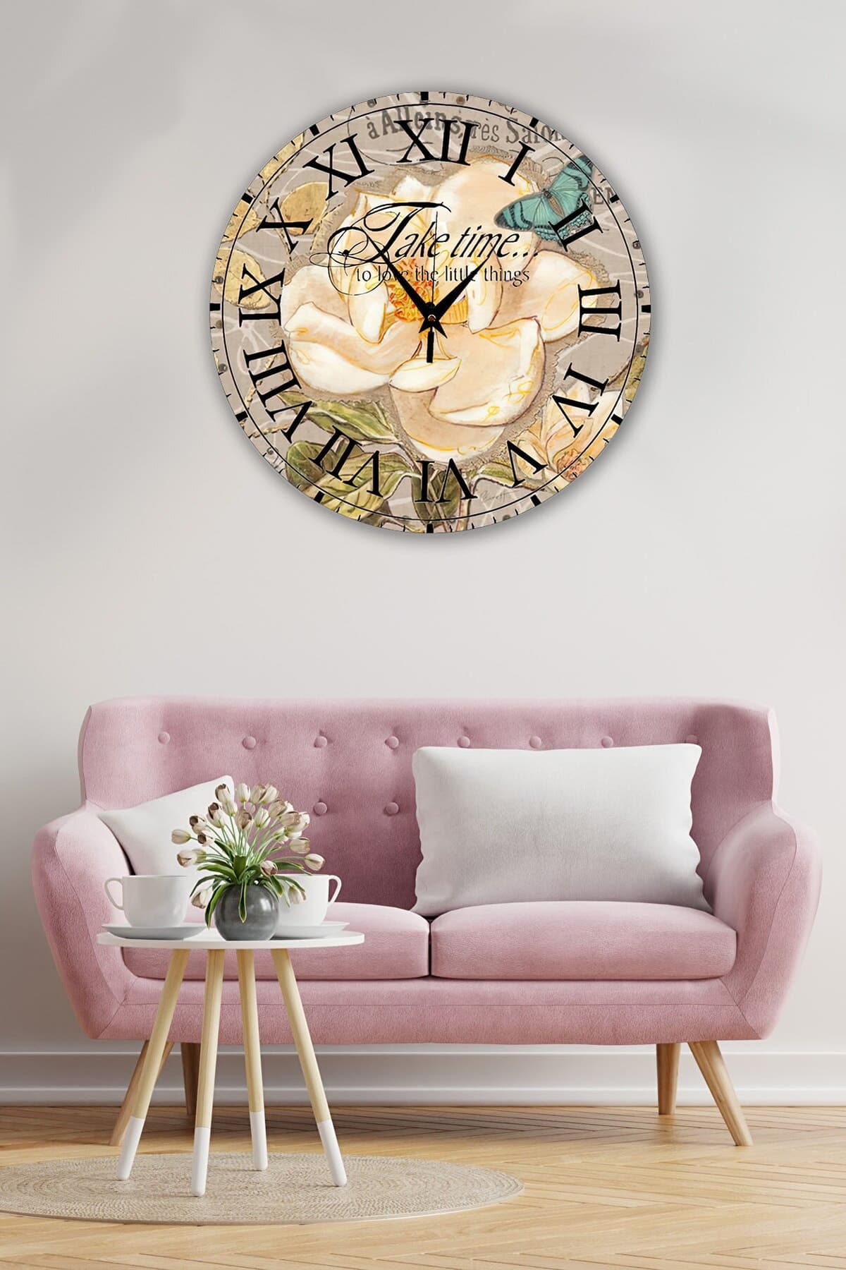 Bilge Retro Tasarımlı Duvar Saati 35 X 35 Cm