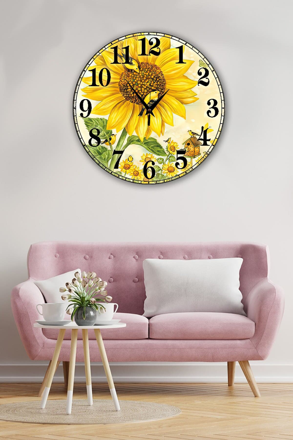 Bilge Retro Tasarımlı Duvar Saati 35 X 35 Cm