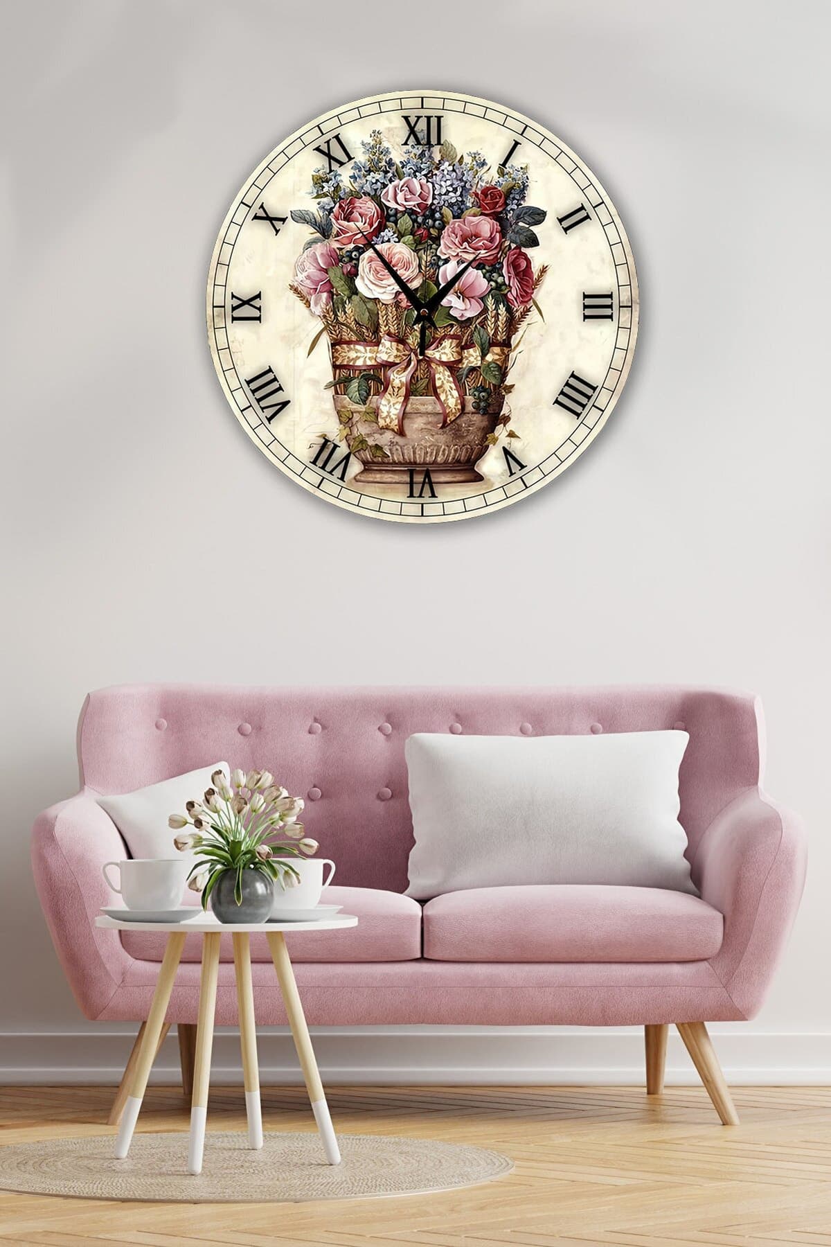 Bilge Retro Tasarımlı Duvar Saati 35 X 35 Cm