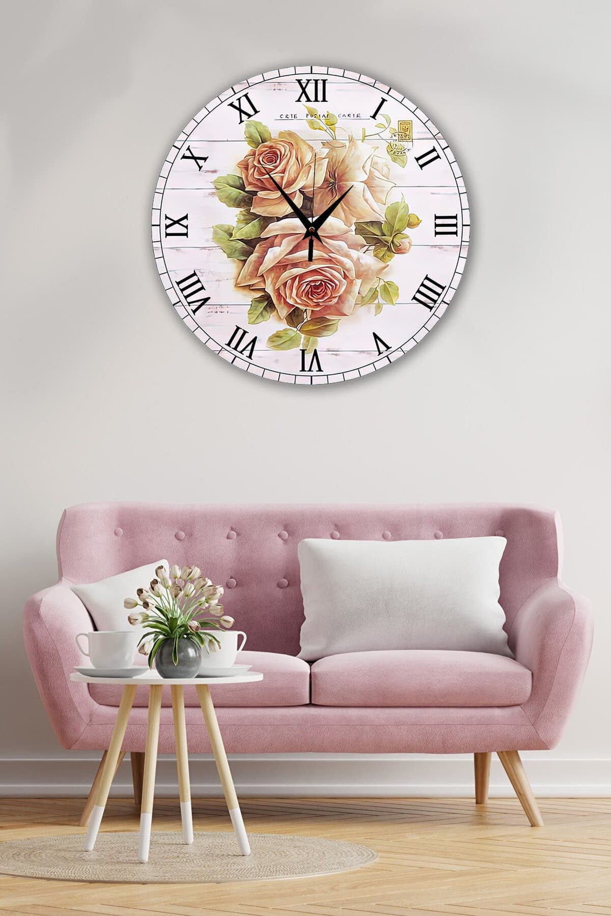Bilge Retro Tasarımlı Duvar Saati 35 X 35 Cm