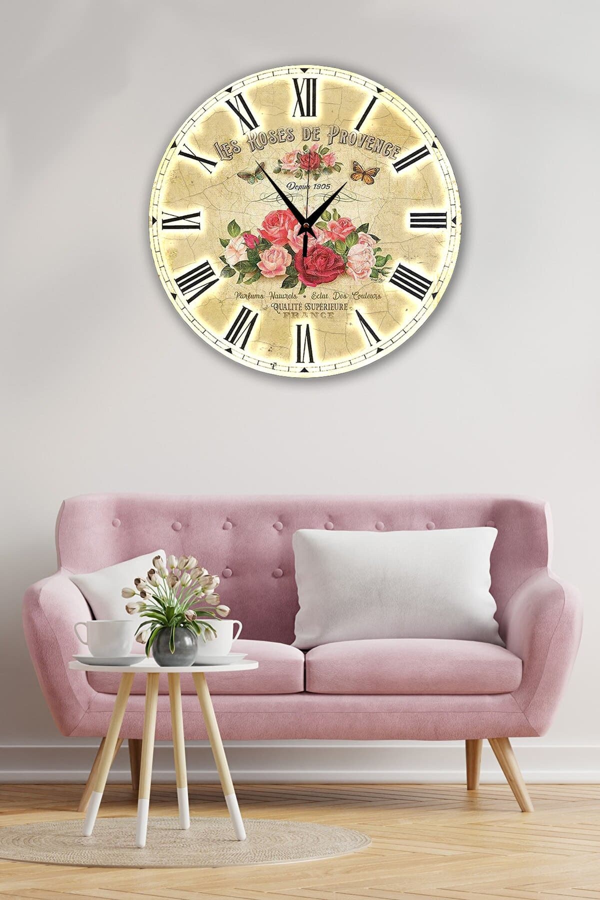 Bilge Retro Tasarımlı Duvar Saati 35 X 35 Cm