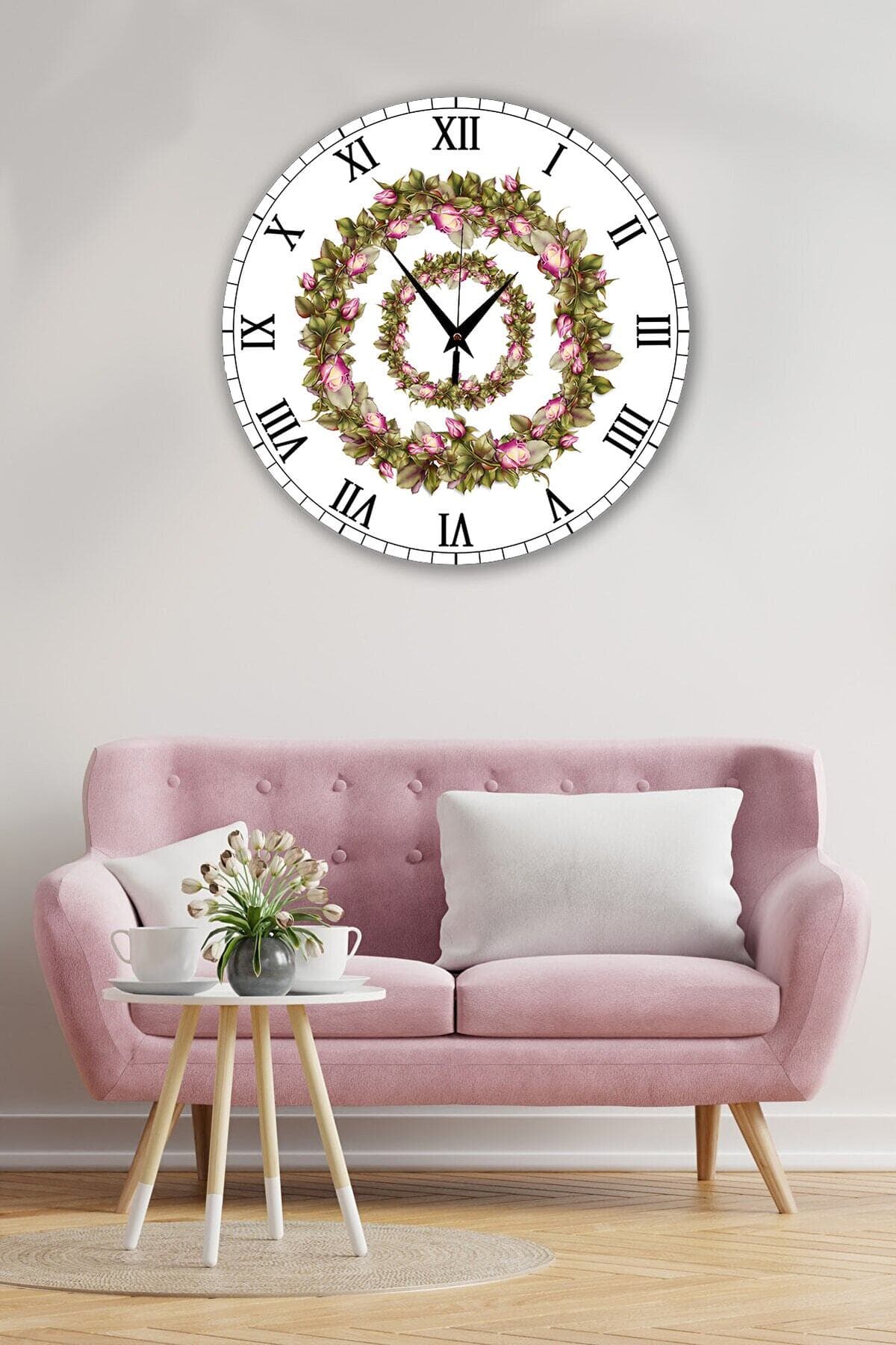 Bilge Retro Tasarımlı Duvar Saati 35 X 35 Cm