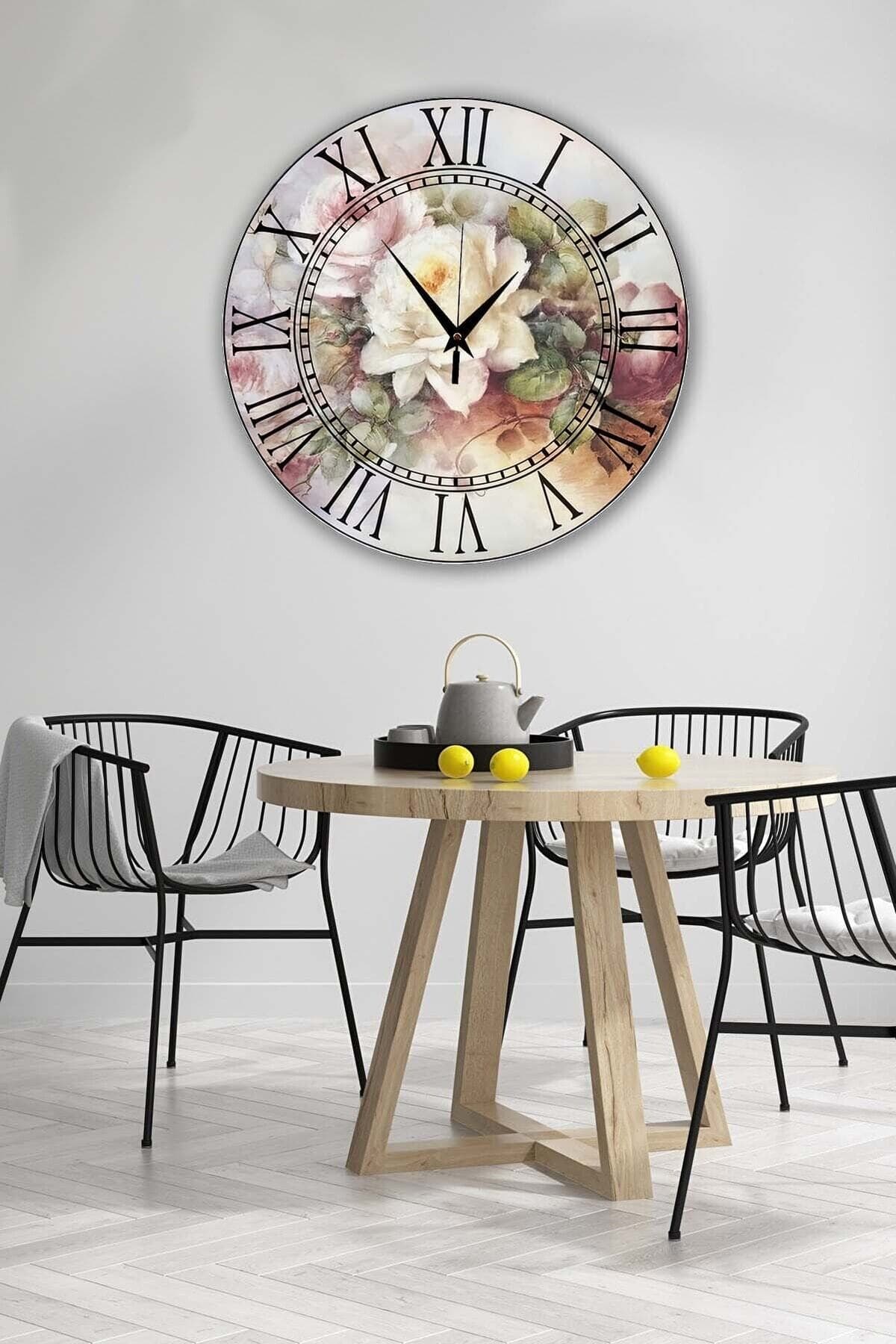 Bilge Retro Tasarımlı Duvar Saati 35 X 35 Cm