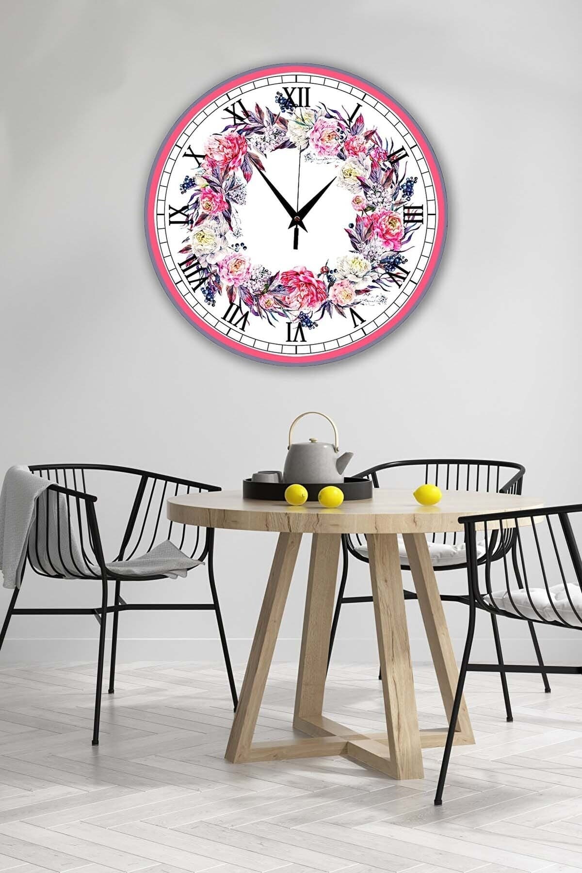 Bilge Retro Tasarımlı Duvar Saati 35 X 35 Cm