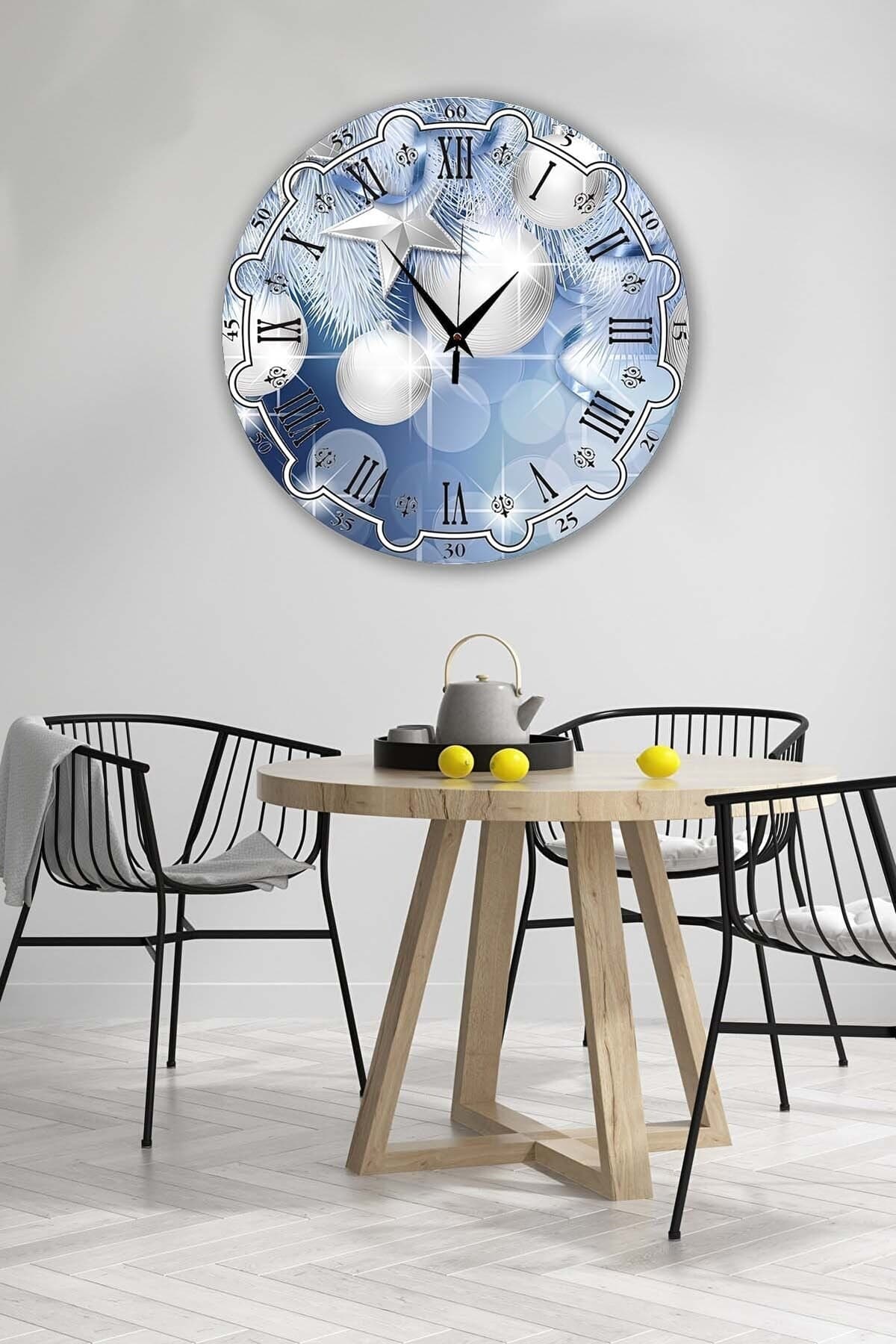 Bilge Retro Tasarımlı Duvar Saati 35 X 35 Cm