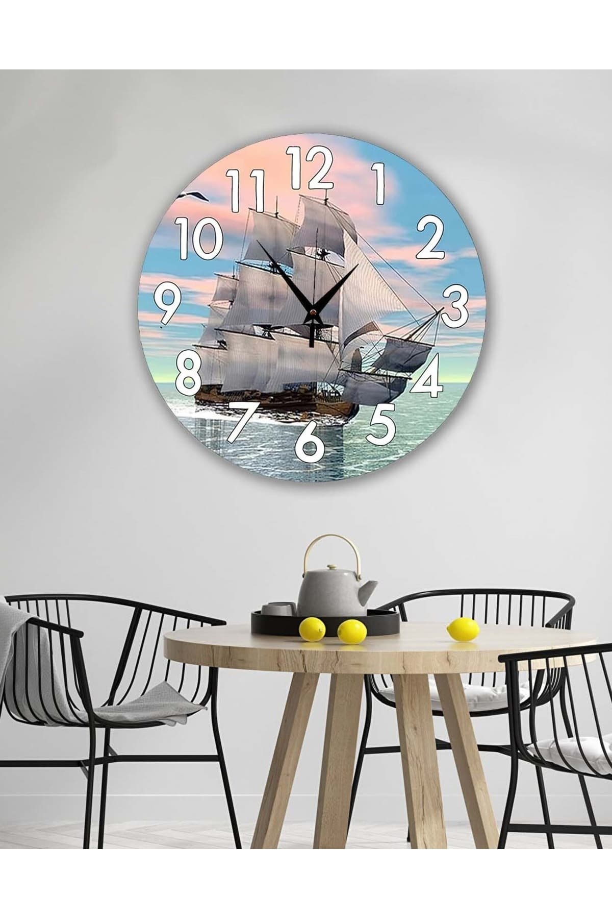 Retro Tasarımlı Duvar Saati 35X35 CM