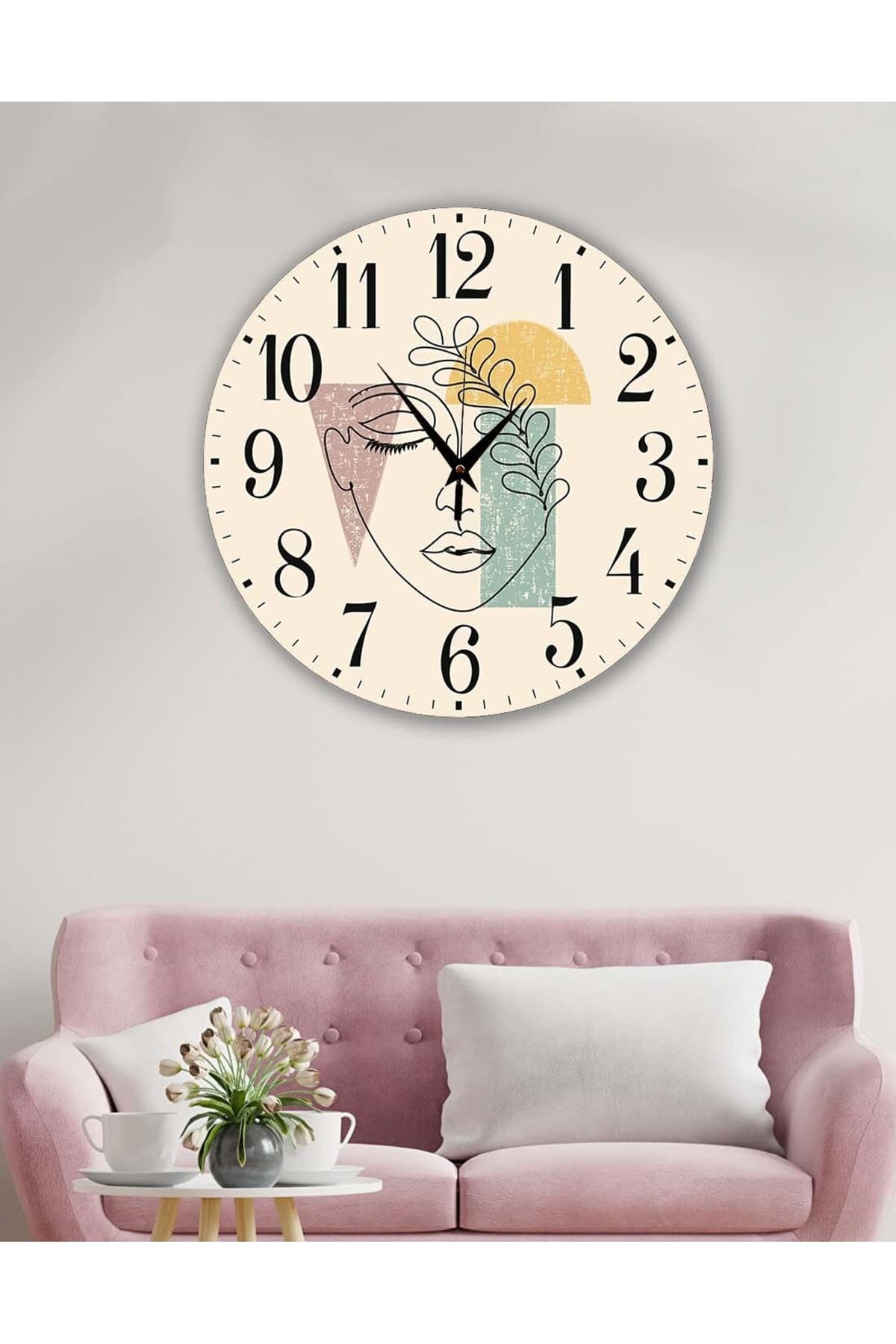 bilge retro Tasarımlı Duvar Saati 35 x 35 CM