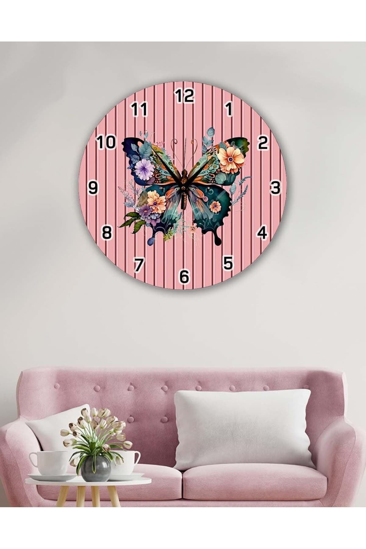 bilge Retro Tasarımlı Duvar Saati 35 x 35 CM