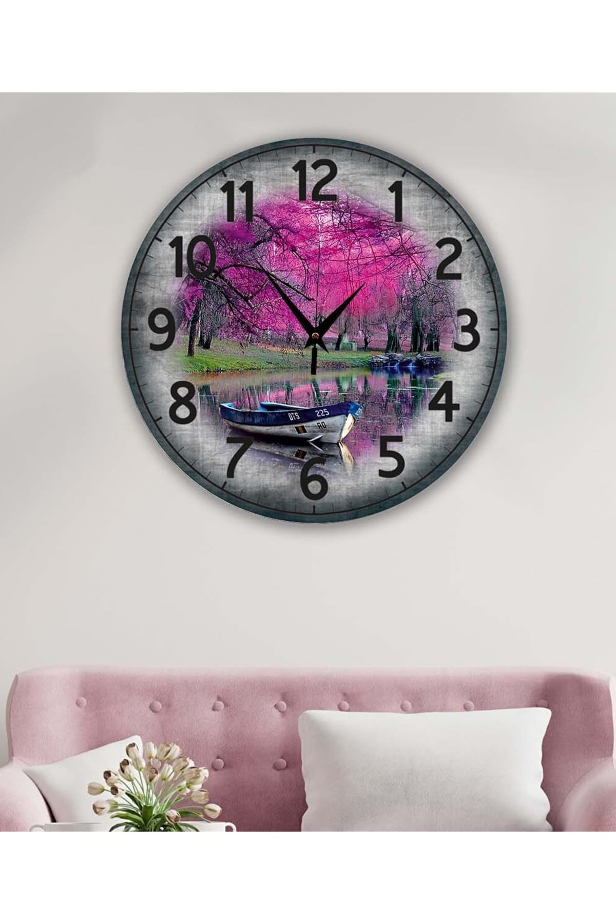 bilge Tasarım retro Duvar Saati 40 x 40 CM