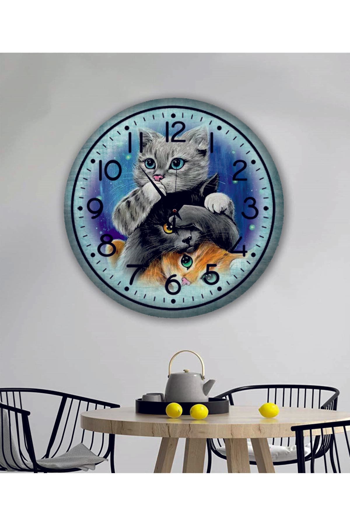 bilge Tasarım RETRO Duvar Saati 40 x 40 CM