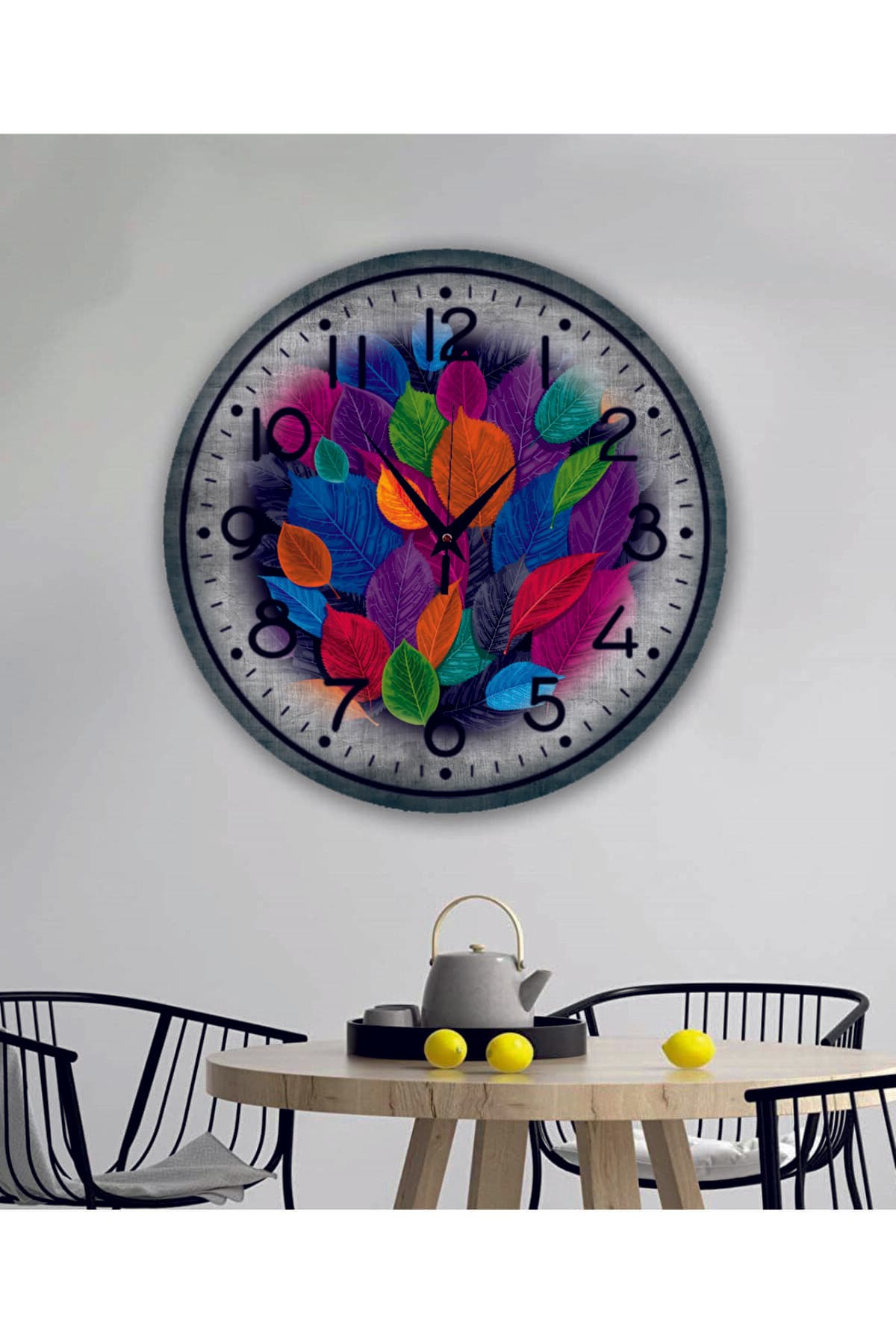 bilge Tasarım RETRO Duvar Saati 40 x 40 CM
