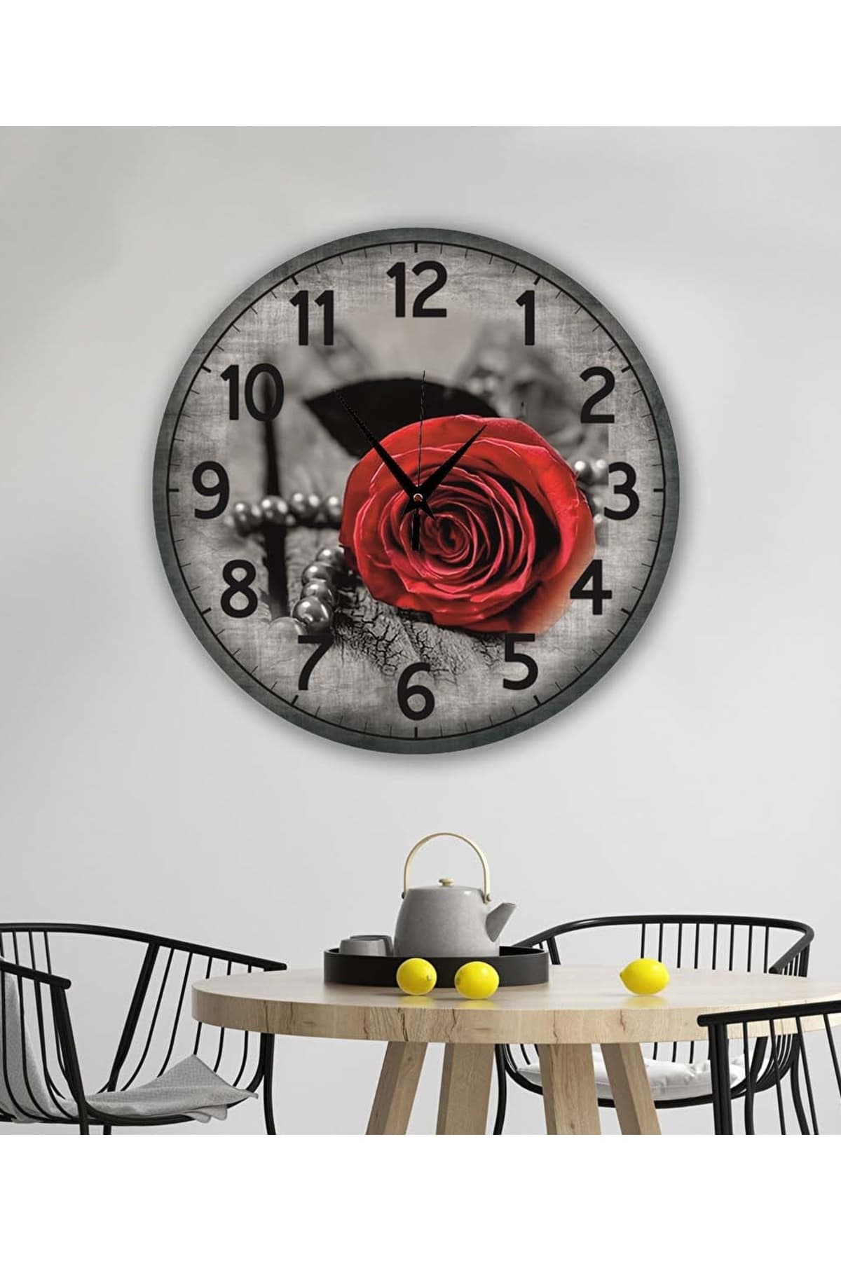 bilge Tasarım retro Duvar Saati 40 x 40 CM