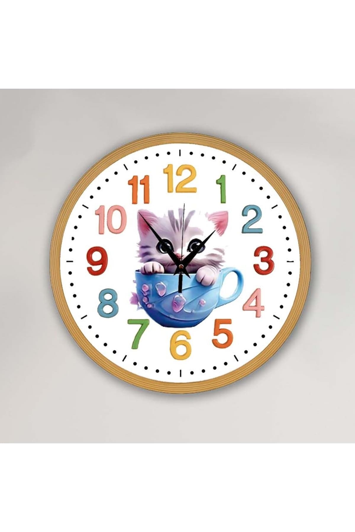 bilge Tasarım Çocuk Odası Duvar Saati 30 x 30 CM