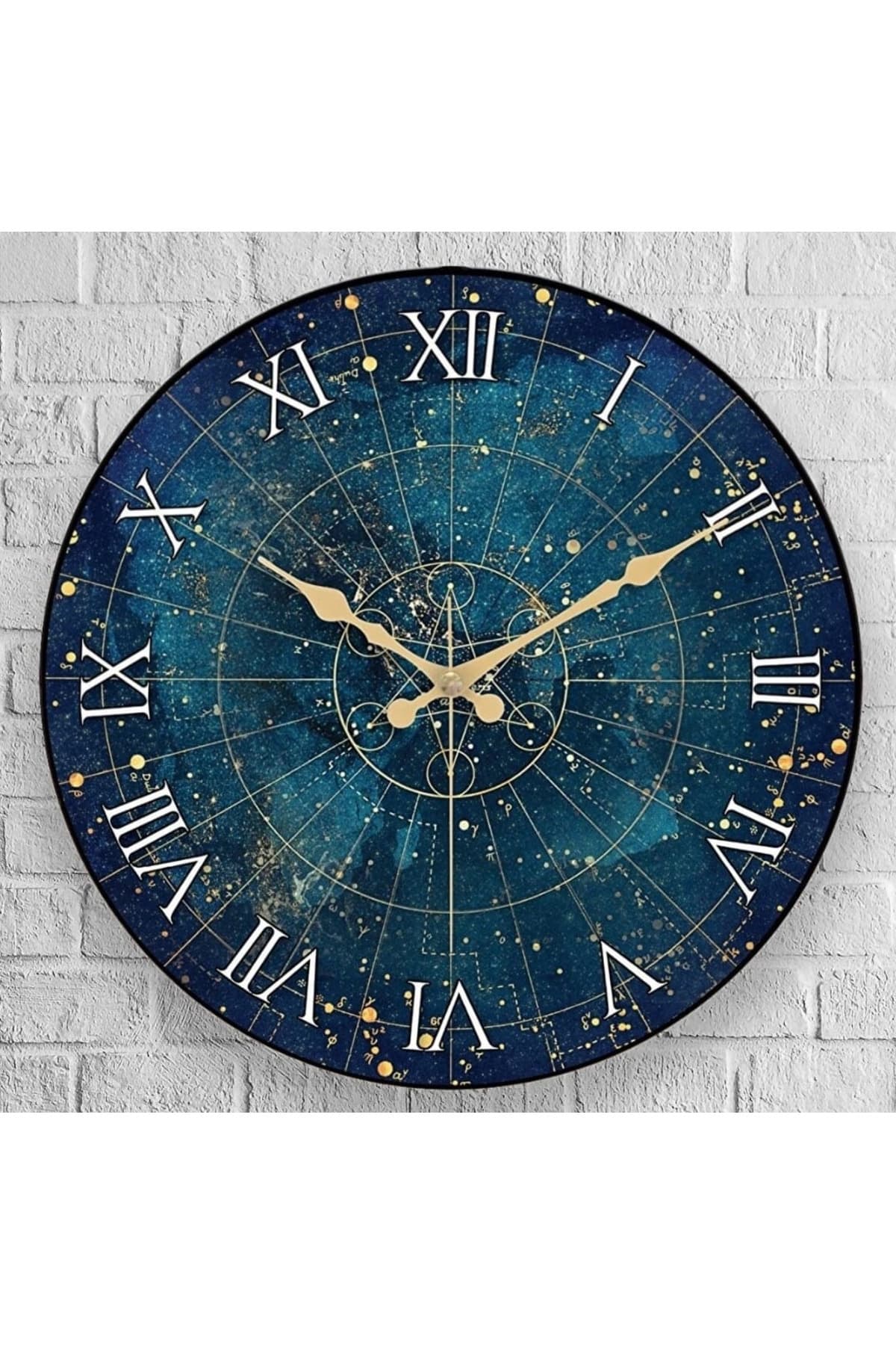 bilge Tasarım astroloji yıldız haritası tasarımlı Duvar Saati 35 x 35 CM
