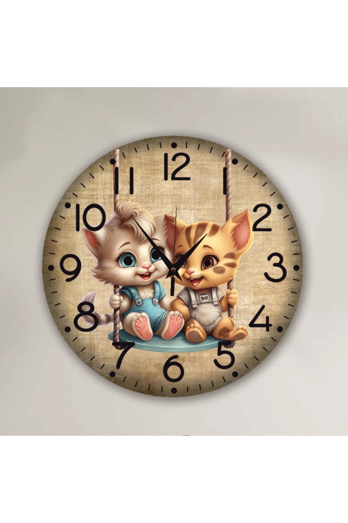 bilge Tasarım çocuk odası Duvar Saati 30 x 30 CM