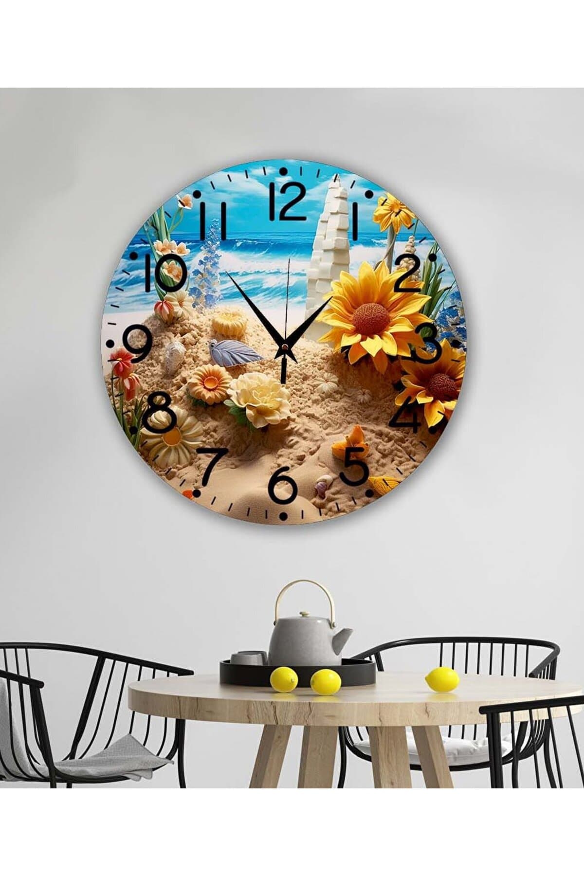 bilge Tasarım retro Duvar Saati 40 x 40 CM