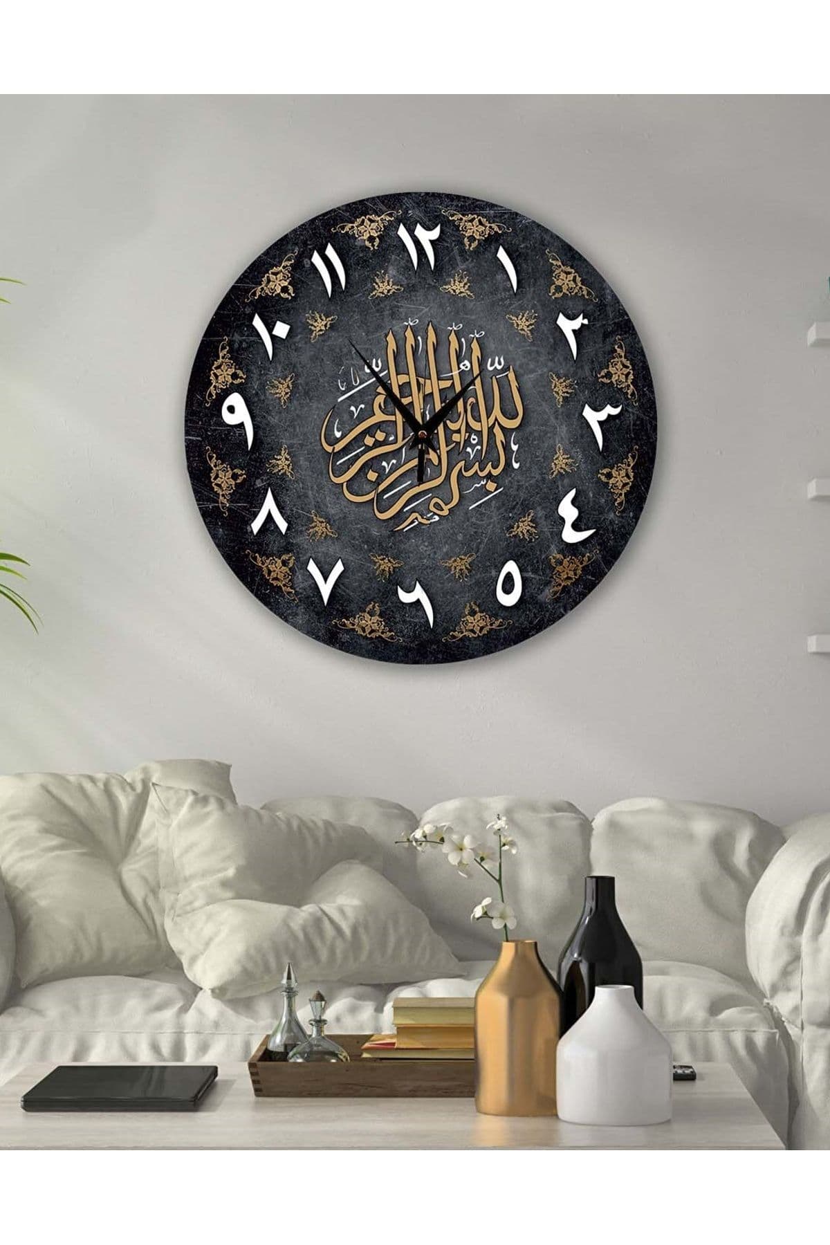 bilge retro Tasarımlı Duvar Saati 35 x 35 CM