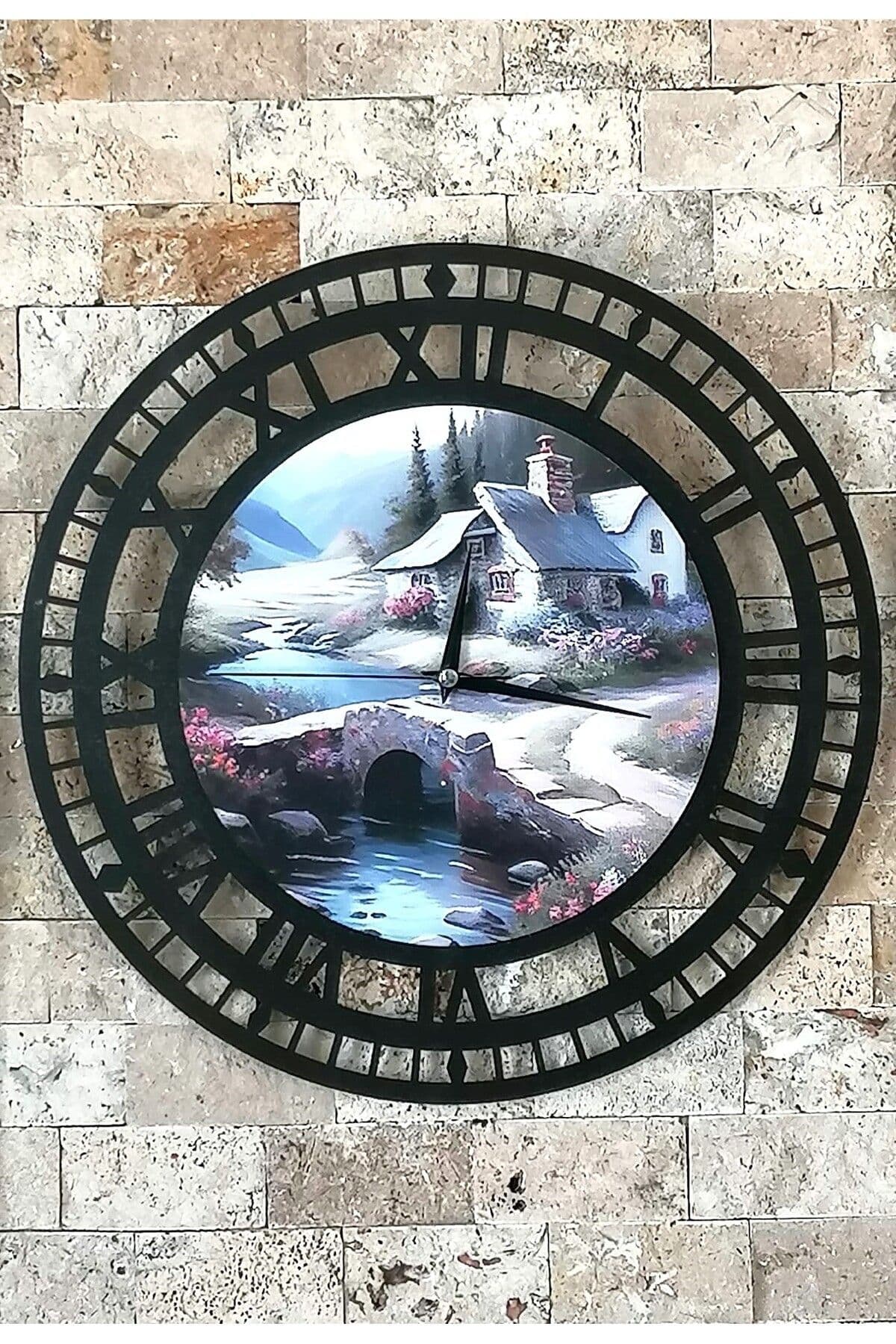 BİLGE LAZER Retro Tasarımlı Duvar Saati