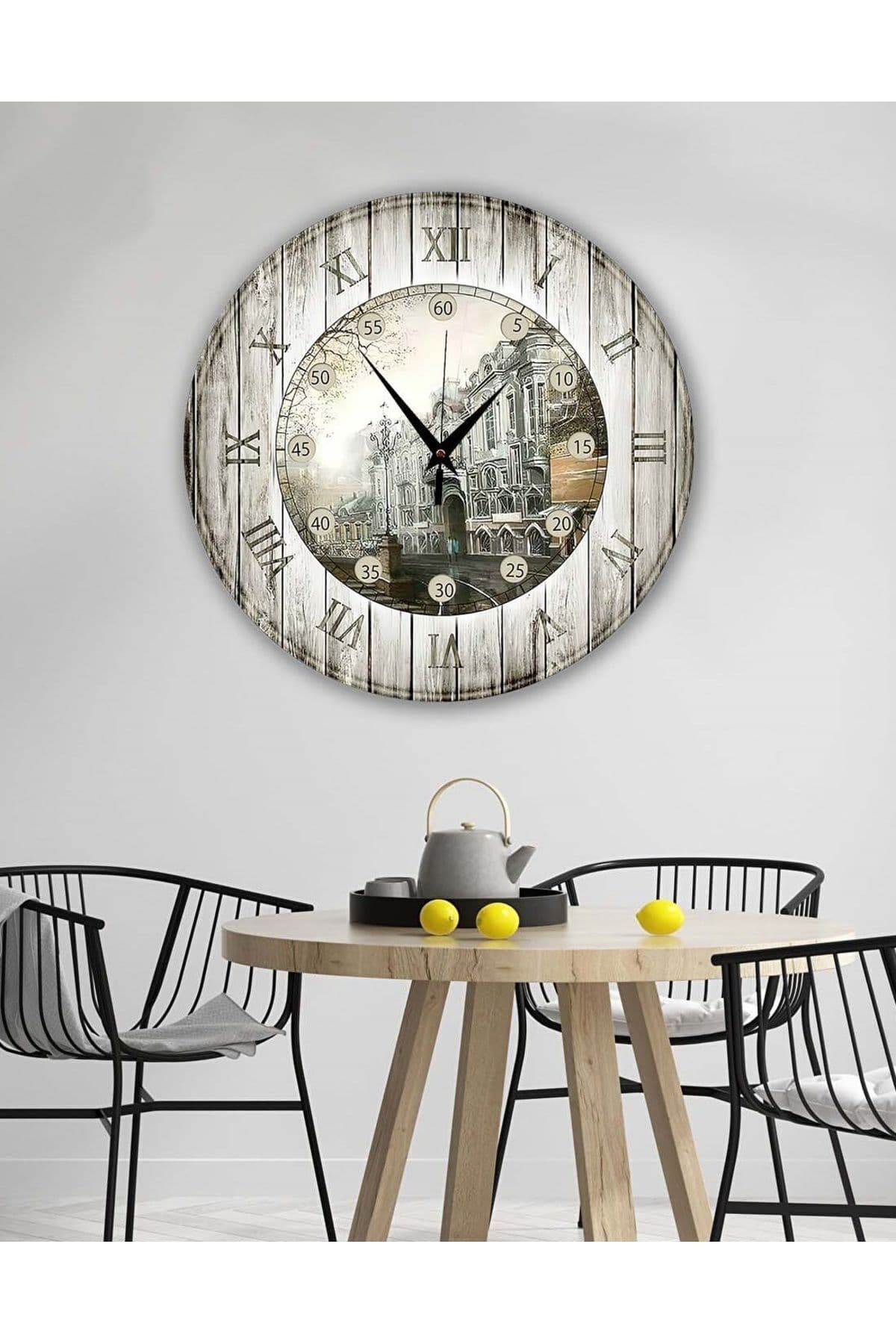 Retro Tasarımlı Duvar Saati 35X35 CM