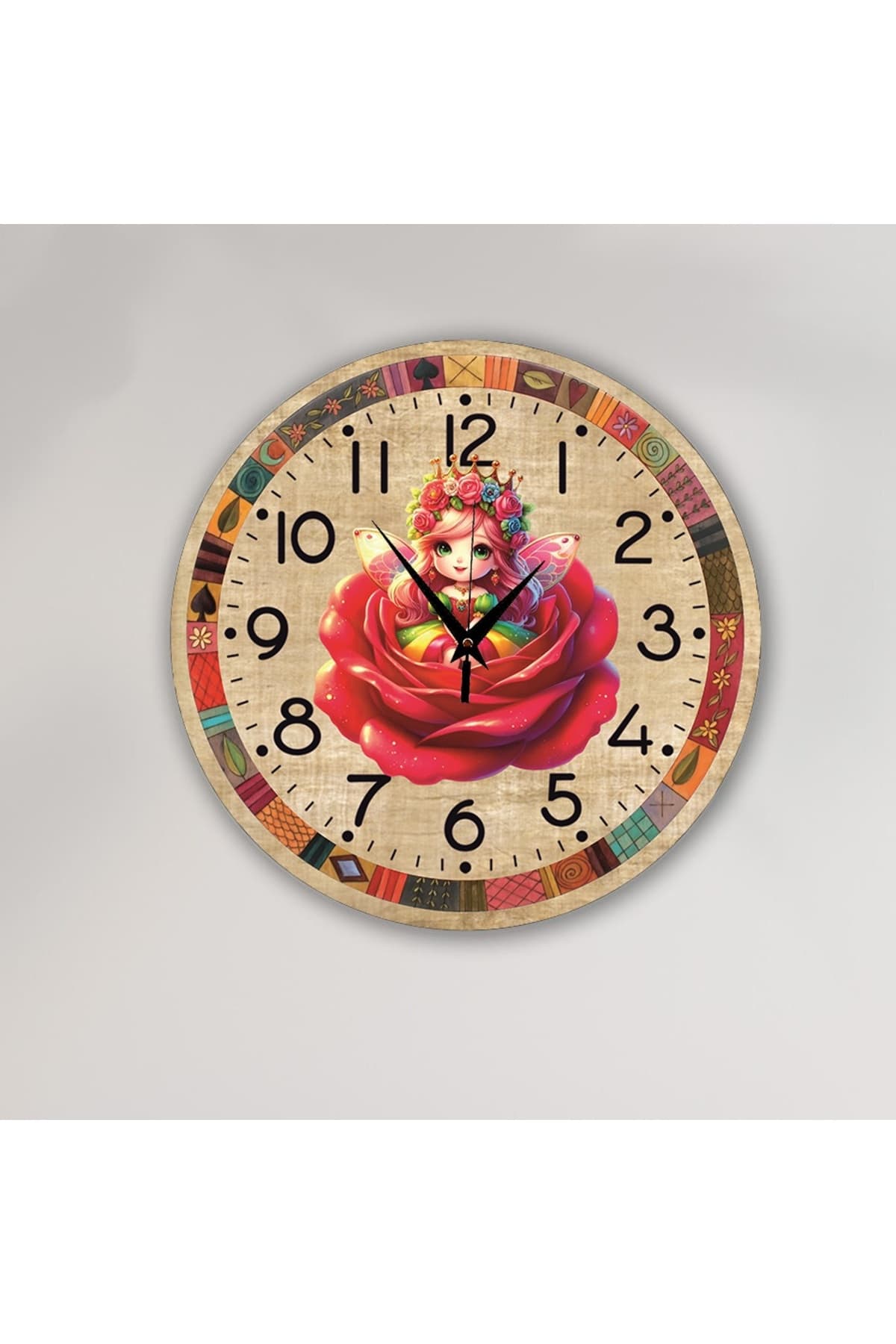 bilge Tasarım Çocuk Odası Duvar Saati 30 x 30 CM