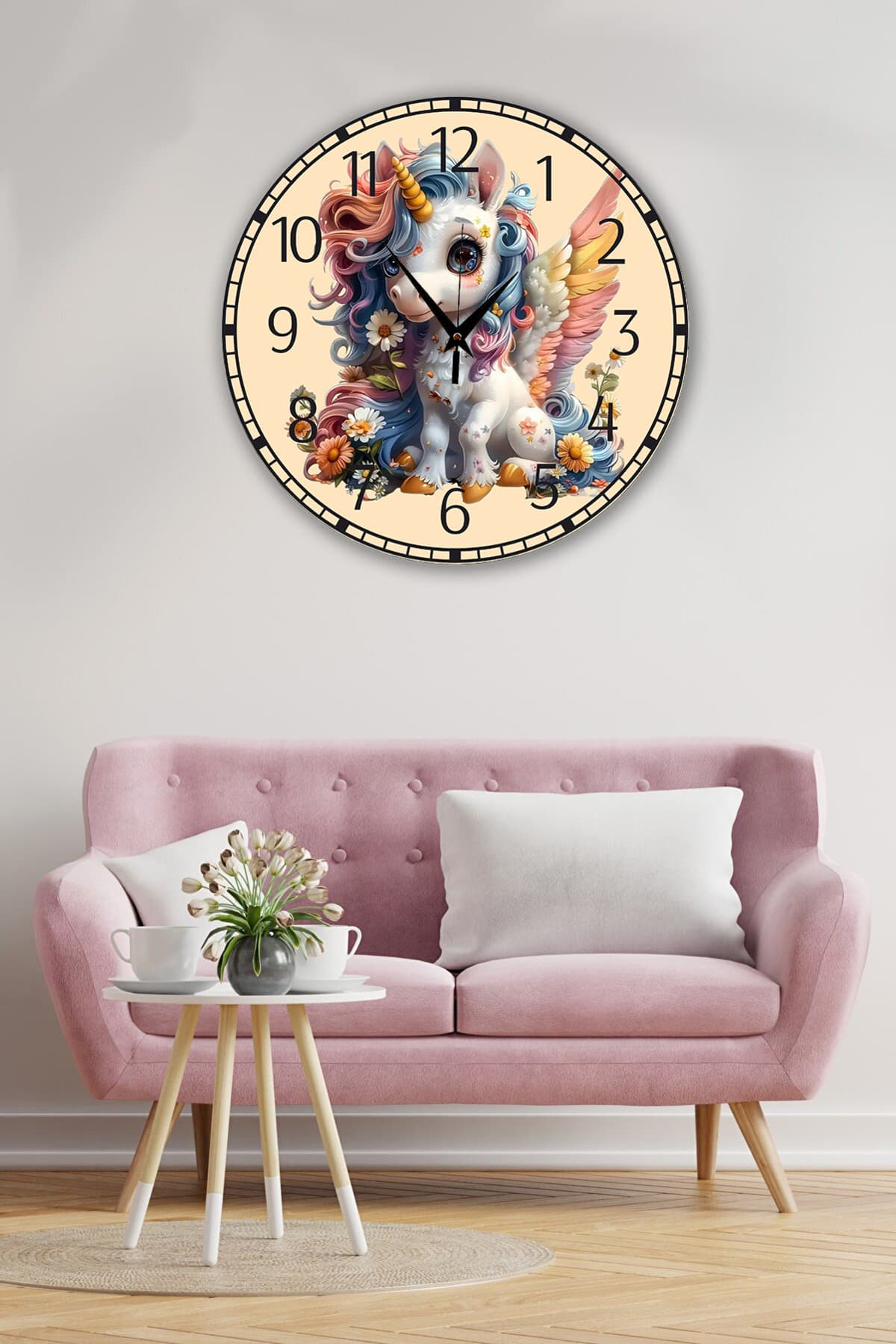 bilge Tasarım Çocuk Odası Duvar Saati 30 x 30 CM