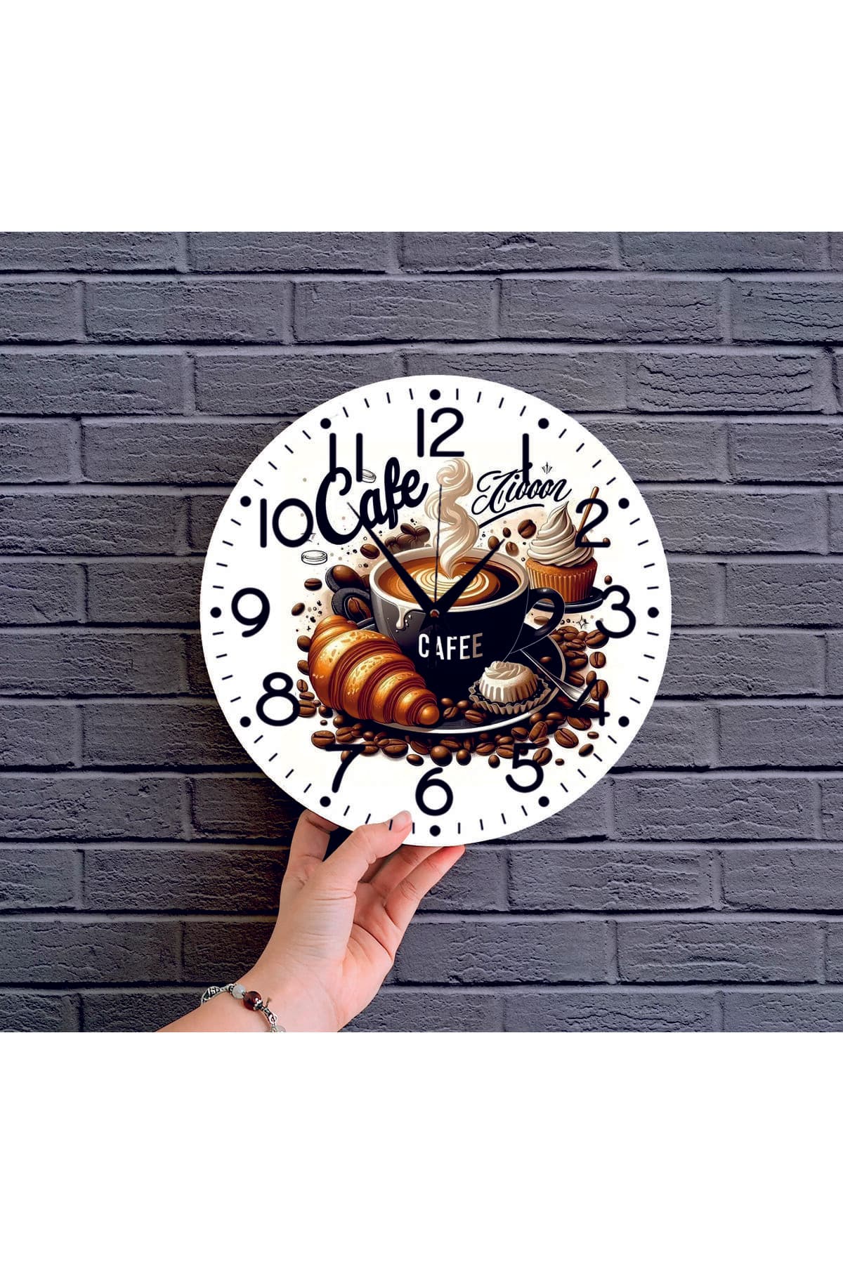 bilge Tasarım retro Duvar Saati 35 x 35 CM