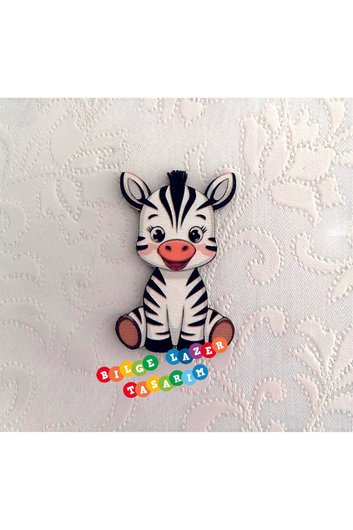 25 Adet safari zebra temalı 5 cm UV baskılı figür süslemelere uygun