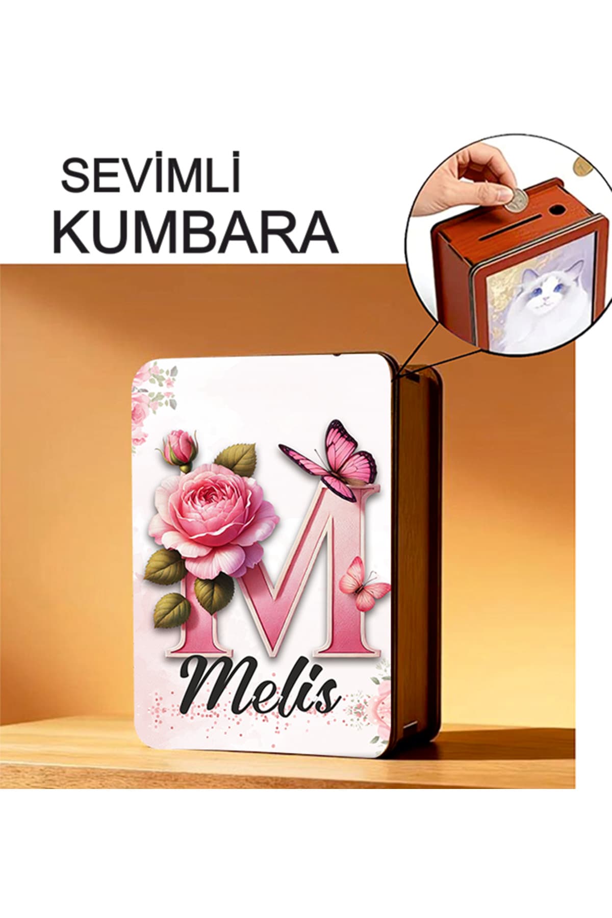 baskılı kumbara ( kişiye özel harf ve isim detaylı )