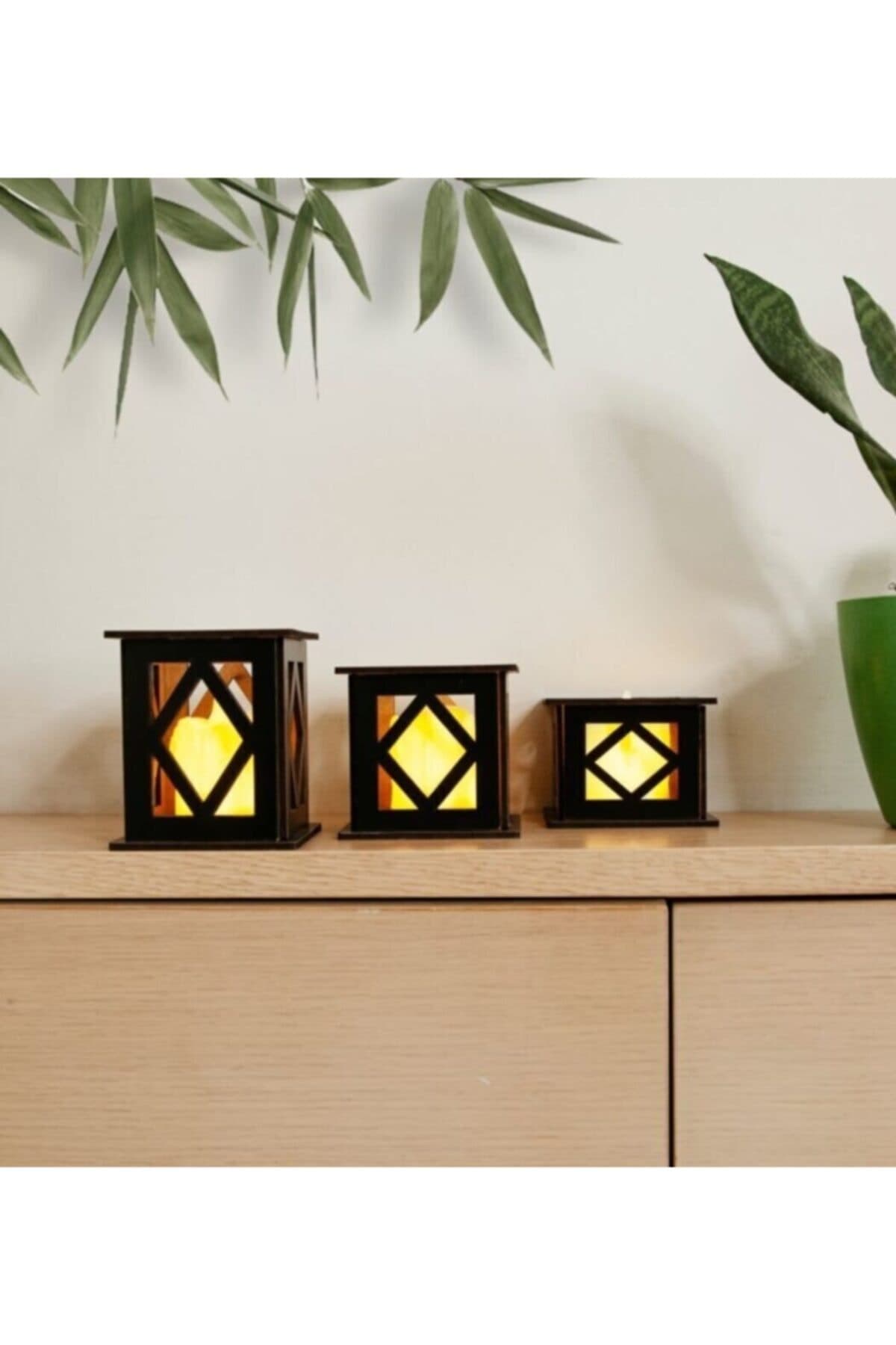 Tealight Mumluk Seti Siyah
