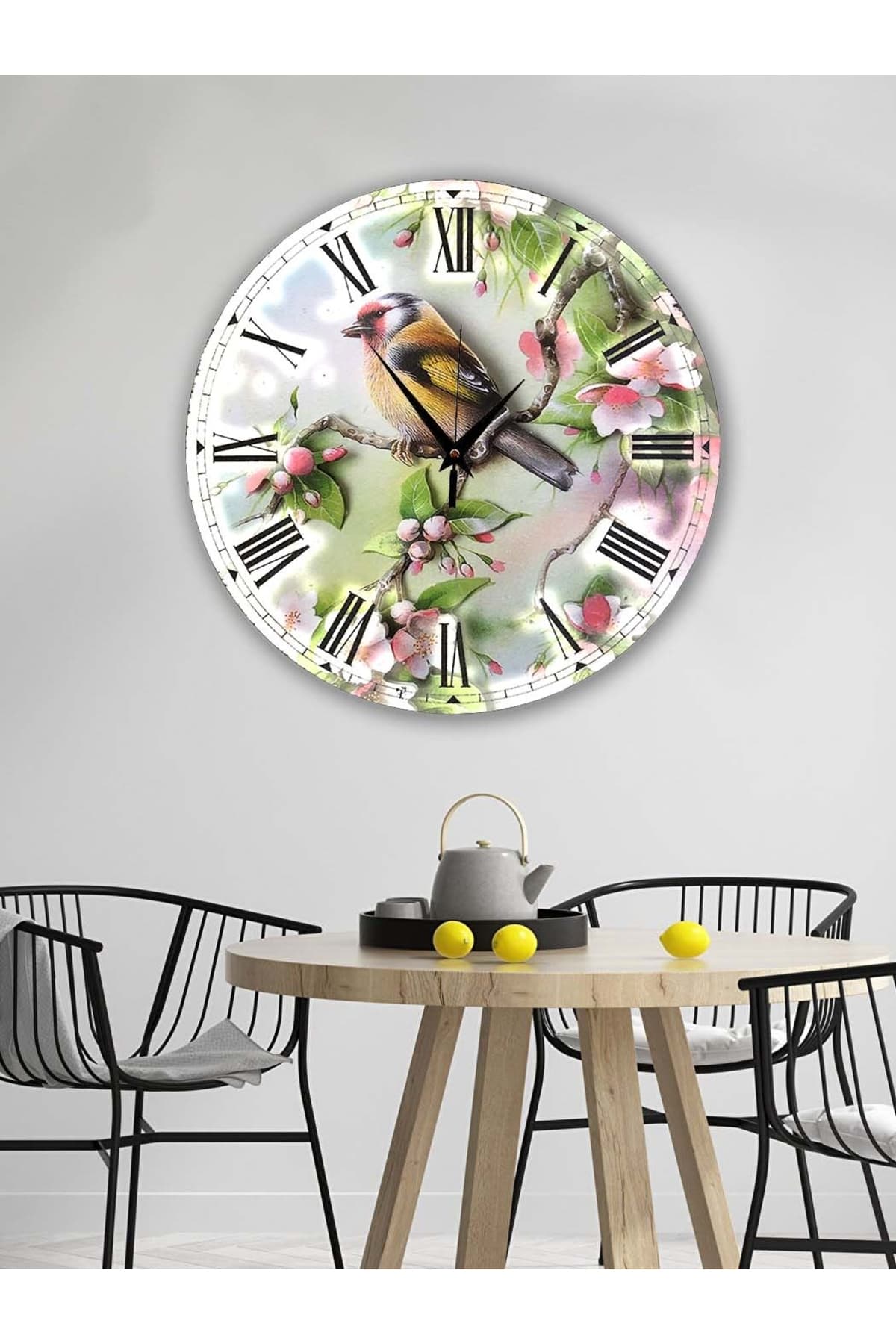 BİLGE LAZER Retro Tasarımlı Duvar Saati 35x35 Cm